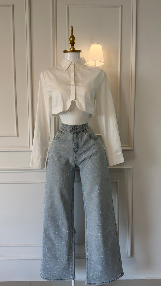Camisa Crop White