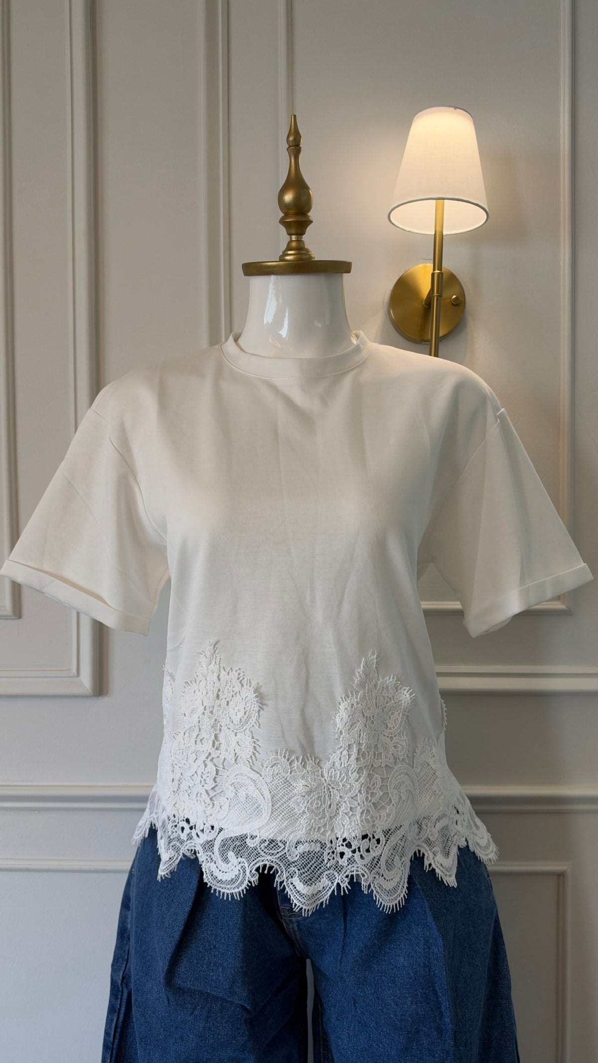 Blusa Lace White