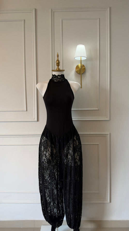 Jumsuit Lace Black